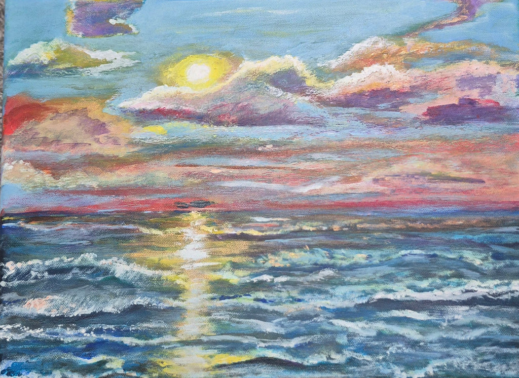 Sunrise Tide 16x24 acrylic on Canvas