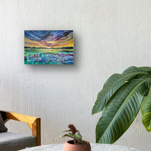 Dusk MeadowsDusk Meadows — Original Landscape Painting, Wildflower Meadow at Sunset